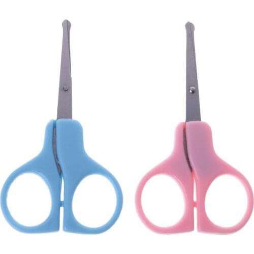 Nail Clippers Baby Nails Cutter Grooming Nursing Care Newborn Kids Safety Stainless Steel Scissors Random Color Round Tip D5QA