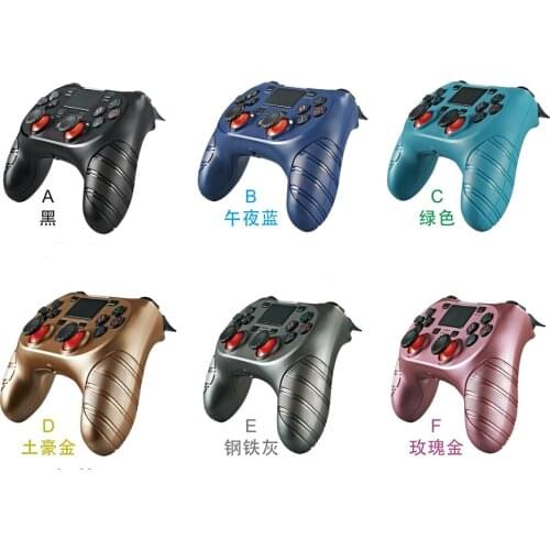 Newest Mode Controller S8-P For PS4 Wireless Bluetooth 5.0 Gamepad Highly Sensitive Six-axis Detection System Touch Pad For PC