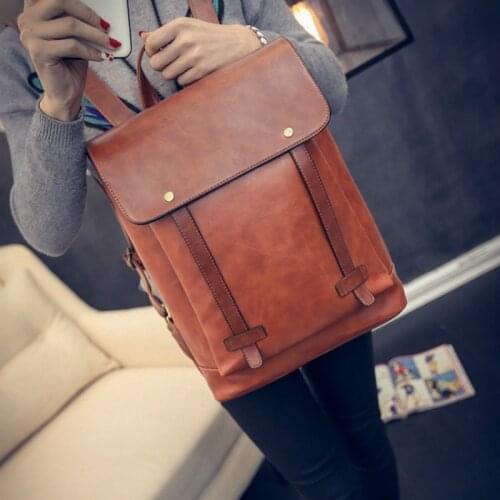 New Arrival high-grade Pu Leather Backpack Ancient Ways The High Quality Workmanship Student Vintage Bag schoolbag