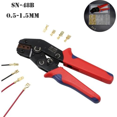 Pliers SN-48B crimping tool crimping pliers 0.5-1.5mm with 300 terminal blocks 300 insulation sleeve crimping machine hand tools