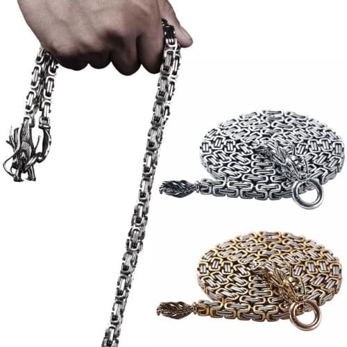 Outdoor 101cm Tactical Whip EDC Stainless Steel Dragon Hand Bracelet Corrosion Resistance Self Defense Protection Waist Hanging