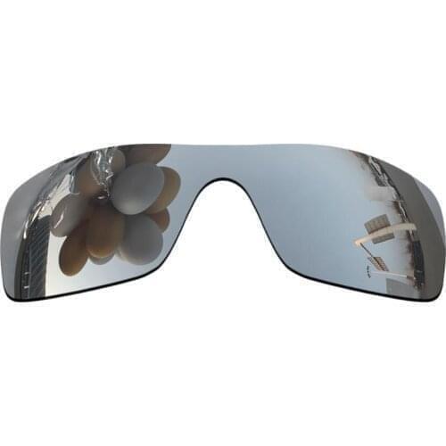 Polarized Sunglasses Replacement Lenses for-Batwolf OO9101 Frame - Silver