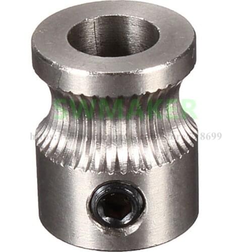 Stainless Steel MK8 Drive Gear For 1.75mm & 3mm Filament Extruder 3D Printer parts