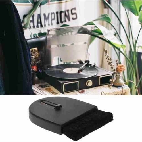 Handheld Turntable CD Album Cleaning Brush Vinyl Record Album Soft Turntable Cleaner Clean CD Portable Accessories Anti-Sta V0S5