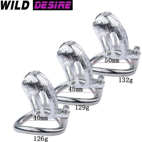 Sex Dolll For Men Intimate goods Chastity cage Penis ring stainless steel Penis exercise lock Penis cage Sex lgbt accessories 18