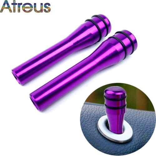 Atreus 2X 48mm Car Door Pin Lock Knob Lift Covers For Toyota chr Corolla RAV4 Honda Civic Fit CRV Nissan Qashqai J11 Juke Almera