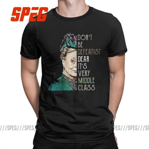 Funny Downton Abbey Crawley T-Shirts Men Crew Neck Pure Cotton T Shirt Short Sleeve Tees Graphic Clothing