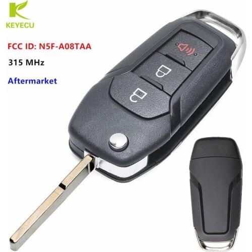 KEYECU Replacement Flip Remote Transmitter Key fob 315MHZ for Ford F150 F250 F350 Explorer N5F-A08TAA 164-R8130