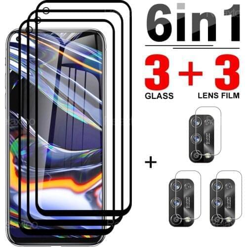 6-in-1 Protective Tempered Glass For Oppo Realme 7 7i Global Version Screen Protector For Oppo Realme 7 Pro 8 8 Pro Phone Lens