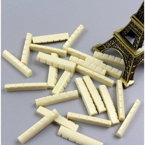4Pcs/lot Guitar Musical Instruments Bone Nut For Electric Guitar Bone Nut Saddle Guitar Accessories White Black String Pillow