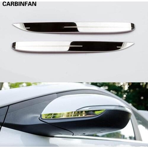ACCESSORIES STAINLESS REAR SIDE VIEW WING MIRROR TRIM STICKERS FOR HYUNDAI ELANTRA AVANTE 2016 2017