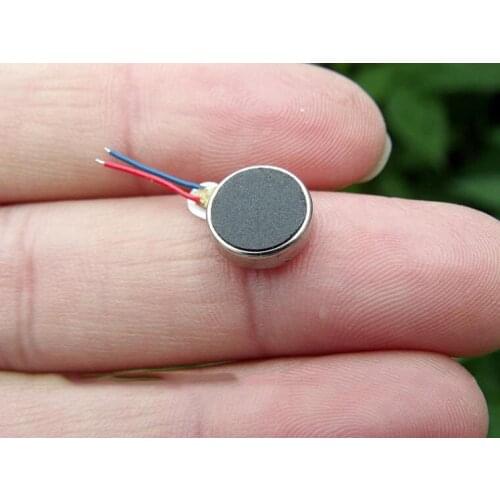 Free shipping 5 pcs 10mm*2.7mm DC3.7V miniature flat button vibration motor for mobile phones/precision instruments/DIY
