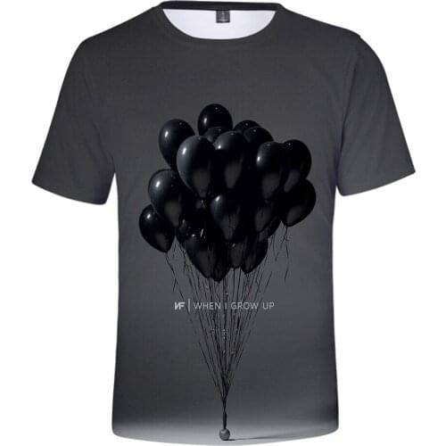 NF 3D new T-shirt men and women comfortable Ming people summer Harajuku casual shirt NF fashion gray hot 3D short sleeve