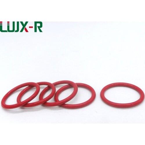 LUJX-R 3.5mm O Rings Seal Red VMQ O-Ring Washer OD63/68/70/75/80/85/90/92mm "O" Type Ring Seal Silicone Gaskets in Gasket O-ring