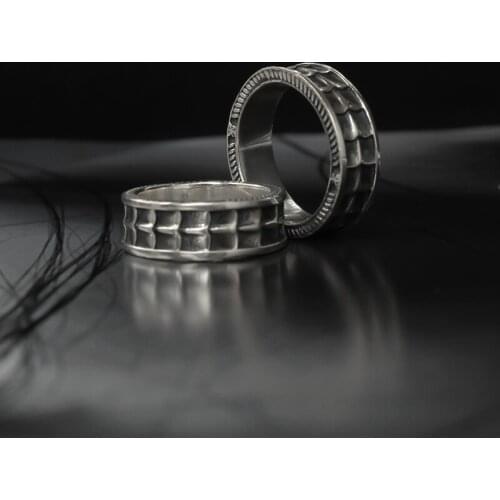 Handmade Retro Mens Personality Dragon Scale Ring Fashion Opening Adjustable Ring Mens Party Anniversary Gift Jewelry Wholesale