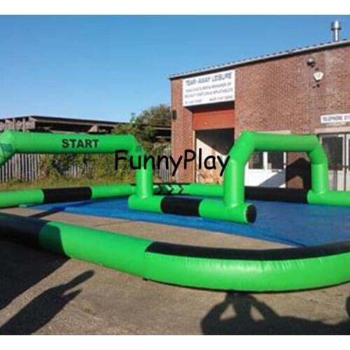 Inflatable air track, professional inflatable race track,kids inflatable go kart air track inflatable tumble track