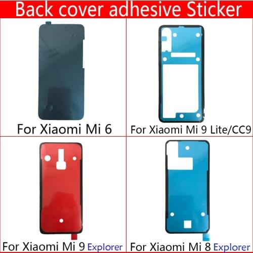 10Pcs/Lot, Back Glass cover Adhesive Sticker Stickers Glue For Xiaomi Mi 8 9 10 lite Note 10 A3 CC 9 9e Mi8 Mi9 F2 Pro Mi6