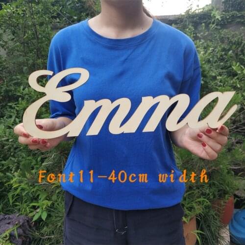 Custom Wooden Name Sign Baby Letters Name Wooden Wedding Wall Decoration Personalized Signs Art Craft