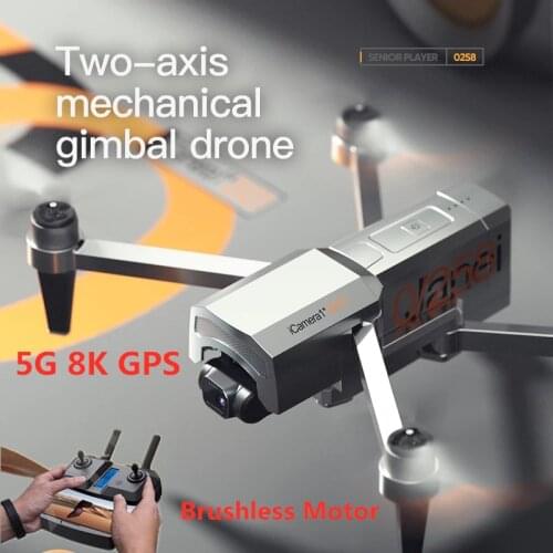 Professional GPS Brushless RC Drone 30min 5000M 8K Dual Camera Optical Flow Positioning RC Quadcopter 2-Axis Gimbal Camera Gifts
