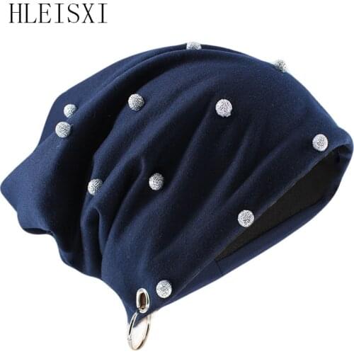 HLEISXI New Fashion Adult Women Beauty Autumn Warm Beanies Skullies Men Hip Hop Colorful Brand Hats Outdoor Gorras With Band