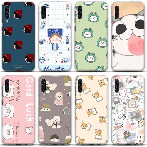 HD Cute cartoon pets Phone Case For Samsung Galaxy A51 A71 A50 A70 A20 A30 A40 A20E J4 J6 A6 A8 A7 A9 2018 silicone cases
