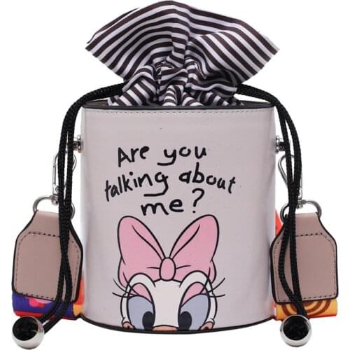 Disney girl pu candy messenger bag round bag Mickey mouse cartoon strap shoulder bag women fashion handbag