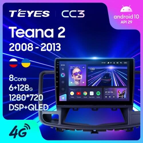 TEYES CC3 For Nissan Teana J32 2008 - 2013 Car Radio Multimedia Video Player Navigation stereo GPS Android 10 No 2din 2 din dvd