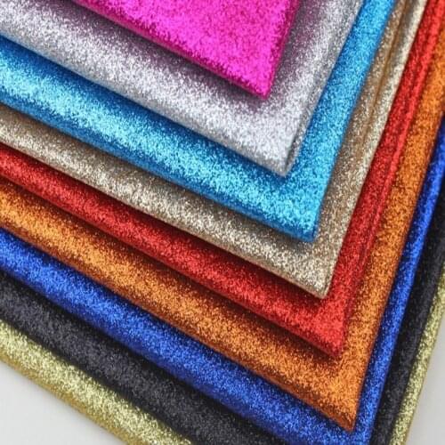 50x130cm Thin Glitter Leather Fabric for Decoration Diy Bow Wallpaper Handbag Shoes Black Pink Gold Shiny Pvc Fabric Polipiel