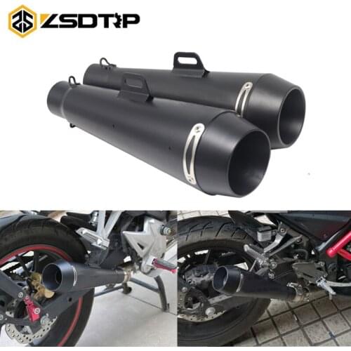 ZSDTRP 51MM Universal Motorcycle Exhaust Muffler M4 Muffler Pipe For Honda CBR1000 YA001 Yamaha R6 Kawasaki M4 Exhaust