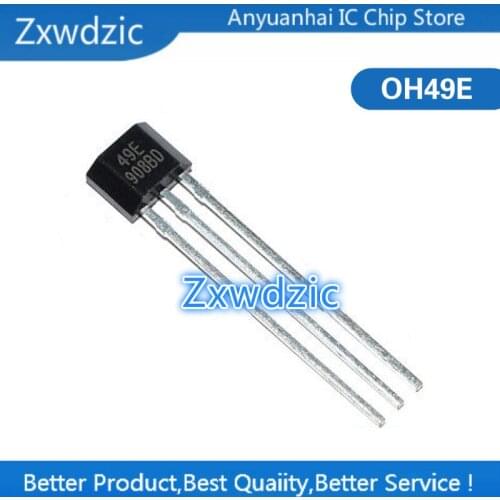 100pcs 49E Hall element OH49E SS49E Hall sensor Hall Effect Sensor new
