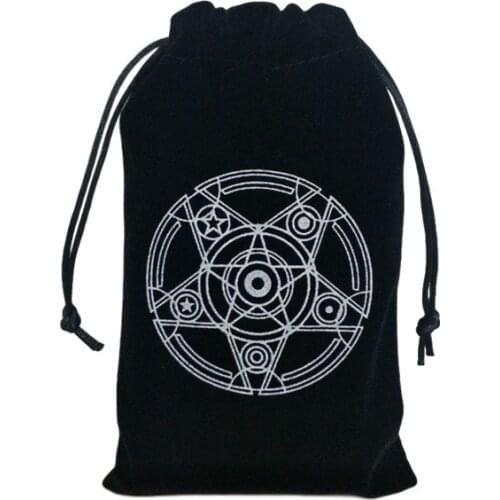 12x18cm Tarot Oracle Card Special Brand Bag Witch Fortune-telling Supplies Storage Bag German Thick Velvet
