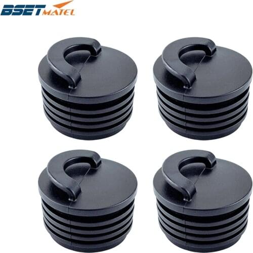 4PCS Universal 40mm Black Rubber Drain Holes Plugs Scupper Stopper Bungs Drainage Kayak Marine Boat Rafting Dinghy Canoe Raft