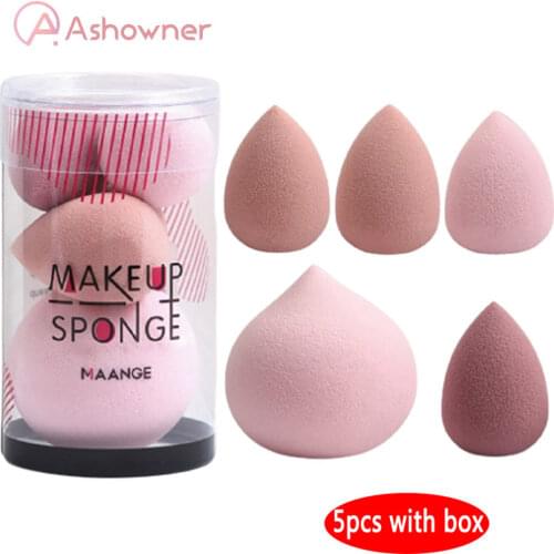 5Pcs Cosmetics Makeup Sponge Set Blender Makeup Tool Beauty Cosmetics Puff Face Foundation Sponge for makeup for Liquid Powder