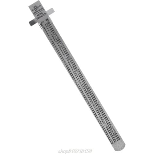 6" Stainless Steel Pocket Rule Handy Ruler with inch 1/32” mm/metric Graduations M17 21 Dropship
