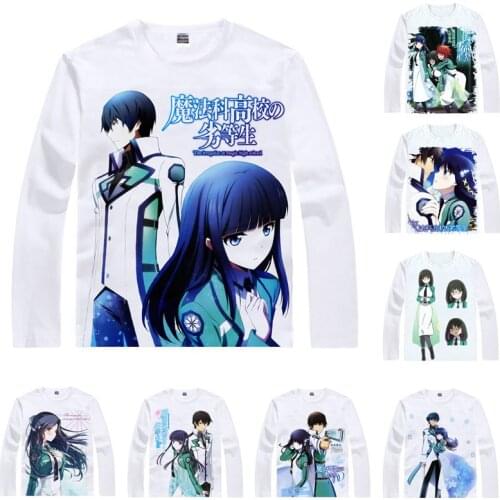 Coolprint Anime Shirt The Irregular at Magic High School T-Shirts Long Sleeve Tatsuya Shiba Miyuki Cosplay Motivs Kawaii Shirts