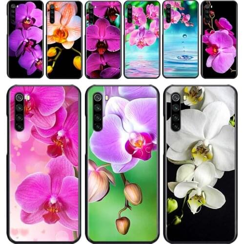 Orchid Flowers for OPPO Reno 2 Z 2Z 2F 3 4 Pro 4G 5G ACE 10X ZOOM F7 A5 A9 2020 Silicone Soft Black Phone Case