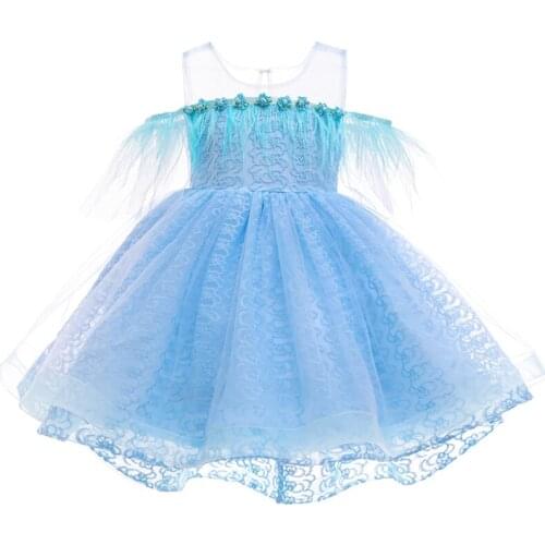 Children Tutu Princess Birthday Party Prom Wedding Bridesmaid Evening Infant Summer Dress Gown Pink Vestidos Baby Girls Clothes