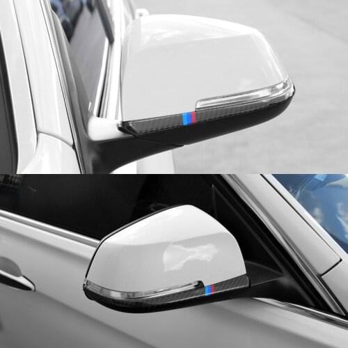 For bmw f30 f34 3 Series 3GT Carbon Fiber Styling Rearview Mirror Anti-Rub Strips Protector Anti-collision Strip Car Accessorie