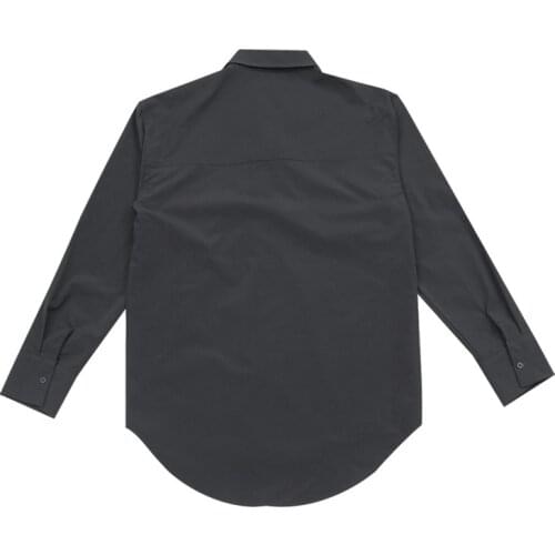 Mens shirt casual versatile drop shoulder large profile long sleeve shirt personalized loose cut large size top