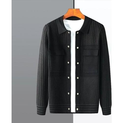 2021 Spring Autumn New Fashion Sweater Men Cardigan Thick Long Sleeve Jumpers Knitwear High Quality Casual Mens Clothes E203