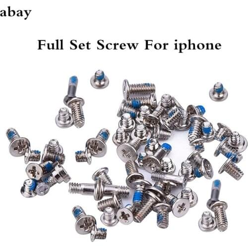 Full Screw Set with 2 Bottom Screws for iPhone 6 plus 6s plus 5 5C 5S Repair Bolt Complete Inner Kit Replacement Repair Parts