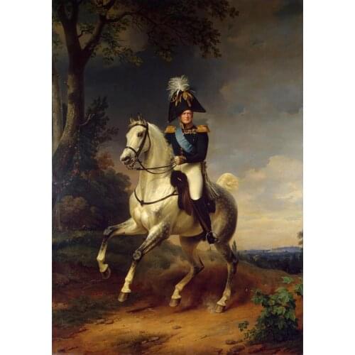 Special Offer oil painting # Good quality TOP # Russian Emperor Alexander I of Russia portrait OIL painting # 36 inch
