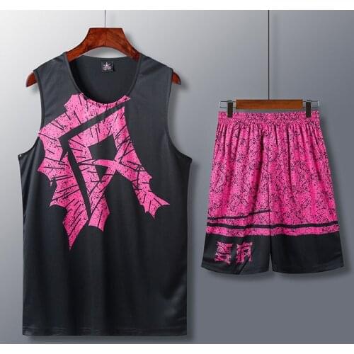 Men Kids Basketball Jersey Set Uniforms Sport Kit Clothes Basketball Jerseys Shirts Quick Dry Team Print Custom Logo Number Name