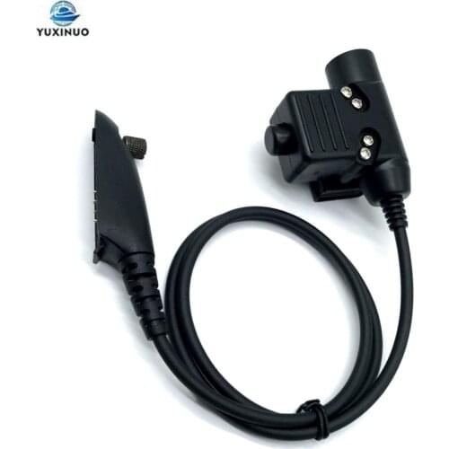 Military Z Tactical U94 PTT Hunting Headset Cable Adaptor for Motorola GP140 GP320 GP328 GP338 GP340 HT750 PTX780 PRO5150 Radio