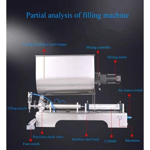 High Quality Filling Machine Peanut Butter Ketchup Chili Sauce Mixing Filling Machine