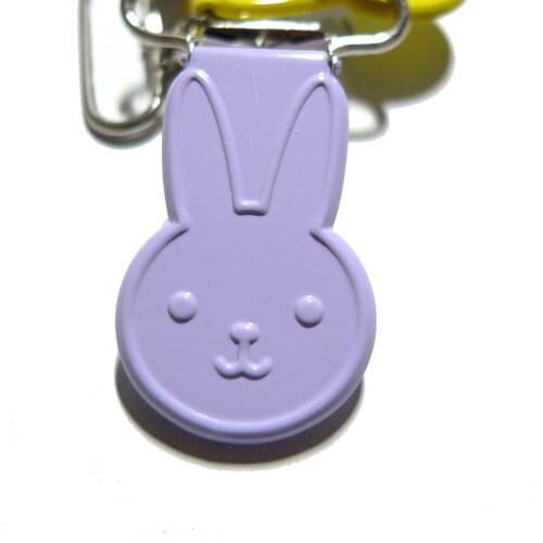 25pcs 1'' 25mm #32 LAVENDER COLOR Rabbit Bunny Shape Suspender Clips