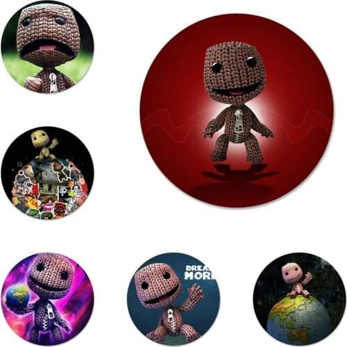Little Big Planet Icons Pins Badge Decoration Brooches Metal Badges For Clothes Backpack Decoration 58mm
