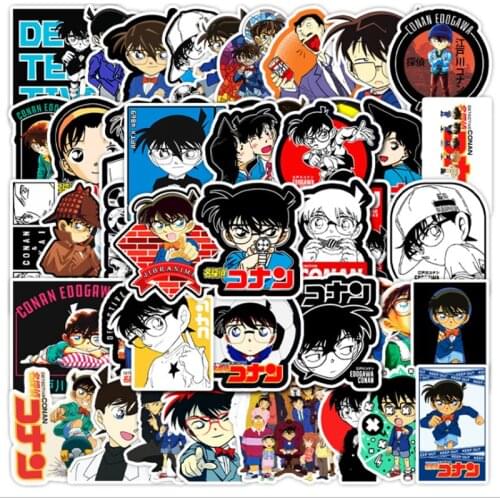 10/30/50Pcs/Set Japanese anime Detective Conan For Snowboard Laptop Luggage Fridge Car- Styling Vinyl Decal Home Decor