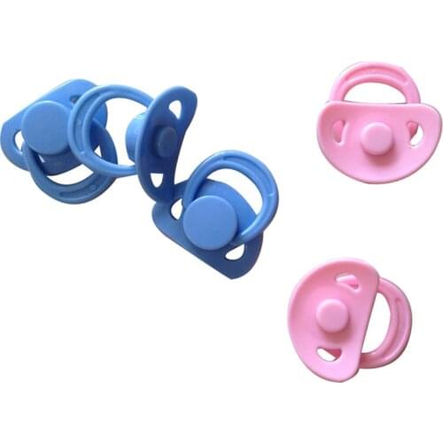 10pcs/lot Magnet Pacifiers For Reborn Dolls Pacifiers Nipples Magnetic Dummy Fit For Newborn Babies Doll Dolls Accessories