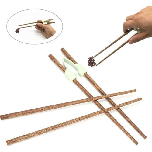 2 Pairs Elderly Eating Aids Flexible Anti-Slip Chopsticks Training Learning Chopsticks for Adult Children Disabled Braces
